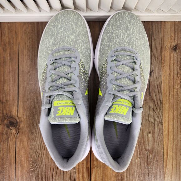 Nike Flex Contact 2017 Womens Sz 10 Gray Green Running Gym Road Shoes 908995-003 - Picture 5 of 9